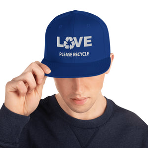 Recycle Love Snapback Hat