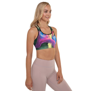 Padded Graffiti Sports Bra